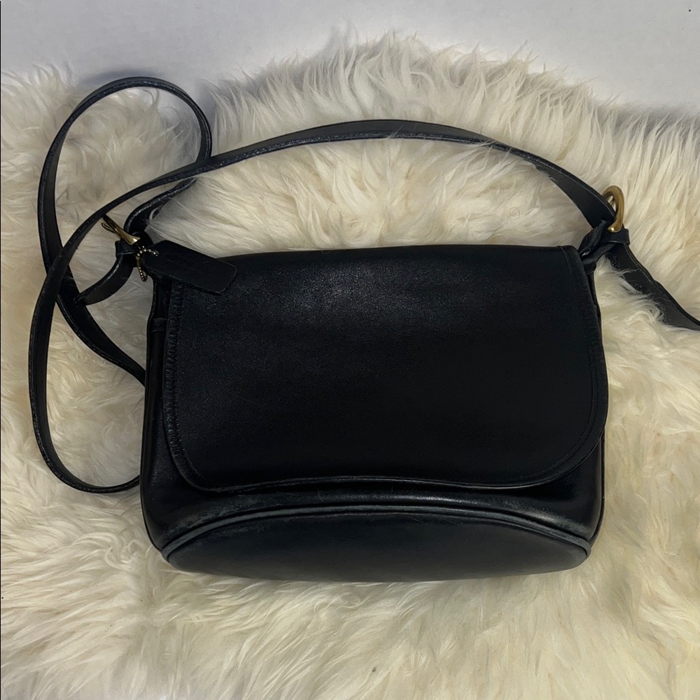 Vintage Coach 4150 Fletcher Saddle Bucket Crossbody Bag